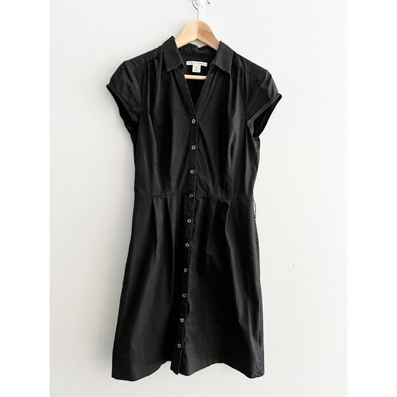 Banana Republic Dresses & Skirts - Banana Republic Shirt Dress - Black - Size 8 Petite